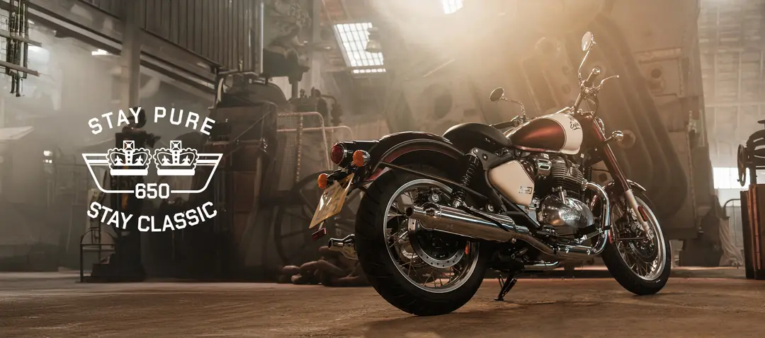 Royal Enfield Classic 650 in der Werkstatt